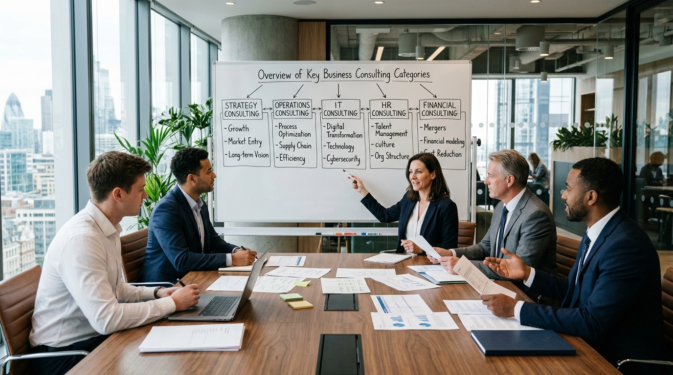 Les principaux types de business consulting expliqués en détail